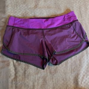 Lululemon Speed Short --Purple W/Black- Size 10